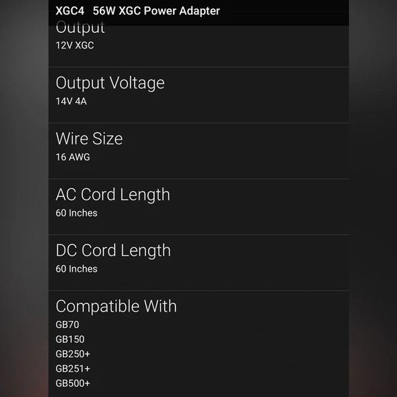 NWT NOCO XGC4 XGC Power Adapter - Picture 9 of 10